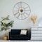 Quickway Imports Decorative Antique Roman Numerical Gold Metal Wall Clock for Dining, Living Room, or Kitchen QI004252 - alternate 3